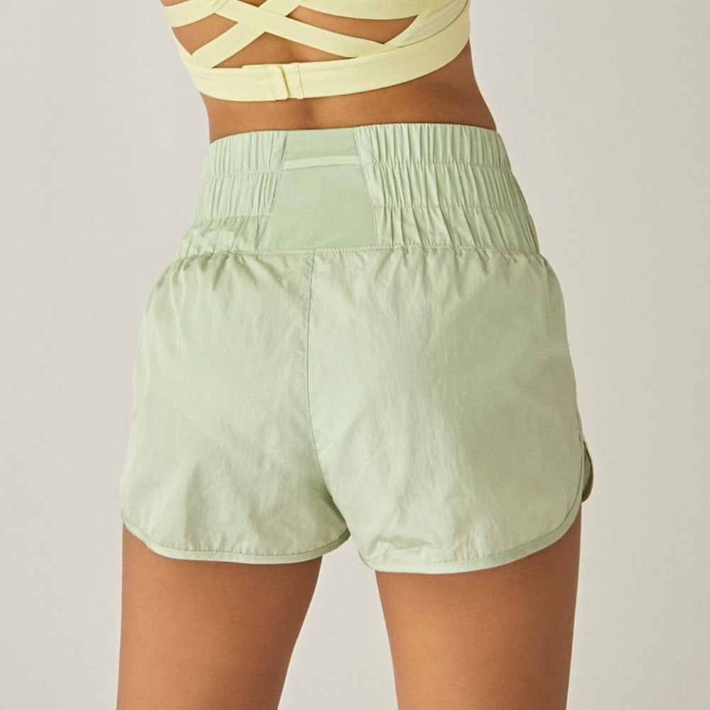 Free People Light Green Athletic Shorts